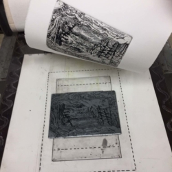 lifting-paper-off-plate-on-press